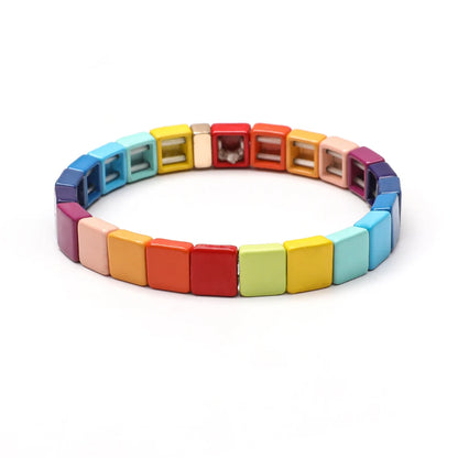 Elegant Rainbow Boho Geometric Bracelets