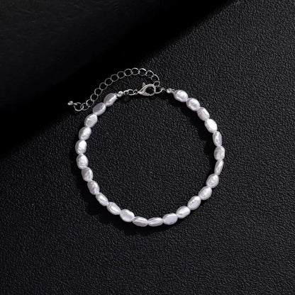 DANA Oval Pearl Chain Bracelet