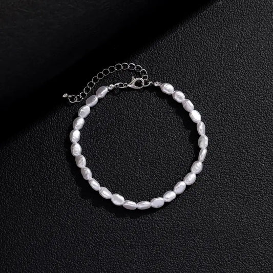 DANA Oval Pearl Chain Bracelet