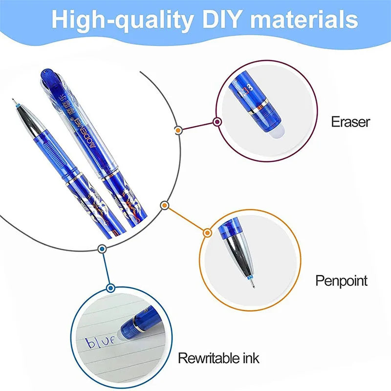 12Pcs/23Pcs/34Pcs/60Pcs Erasable Gel Pen Set