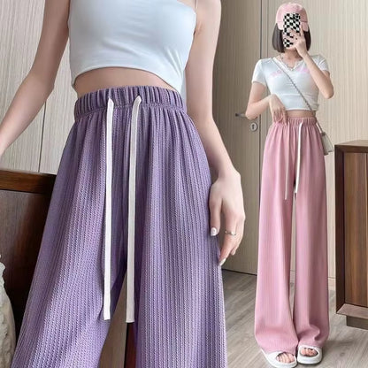 Casual Straight Sporty Wide Leg Pants