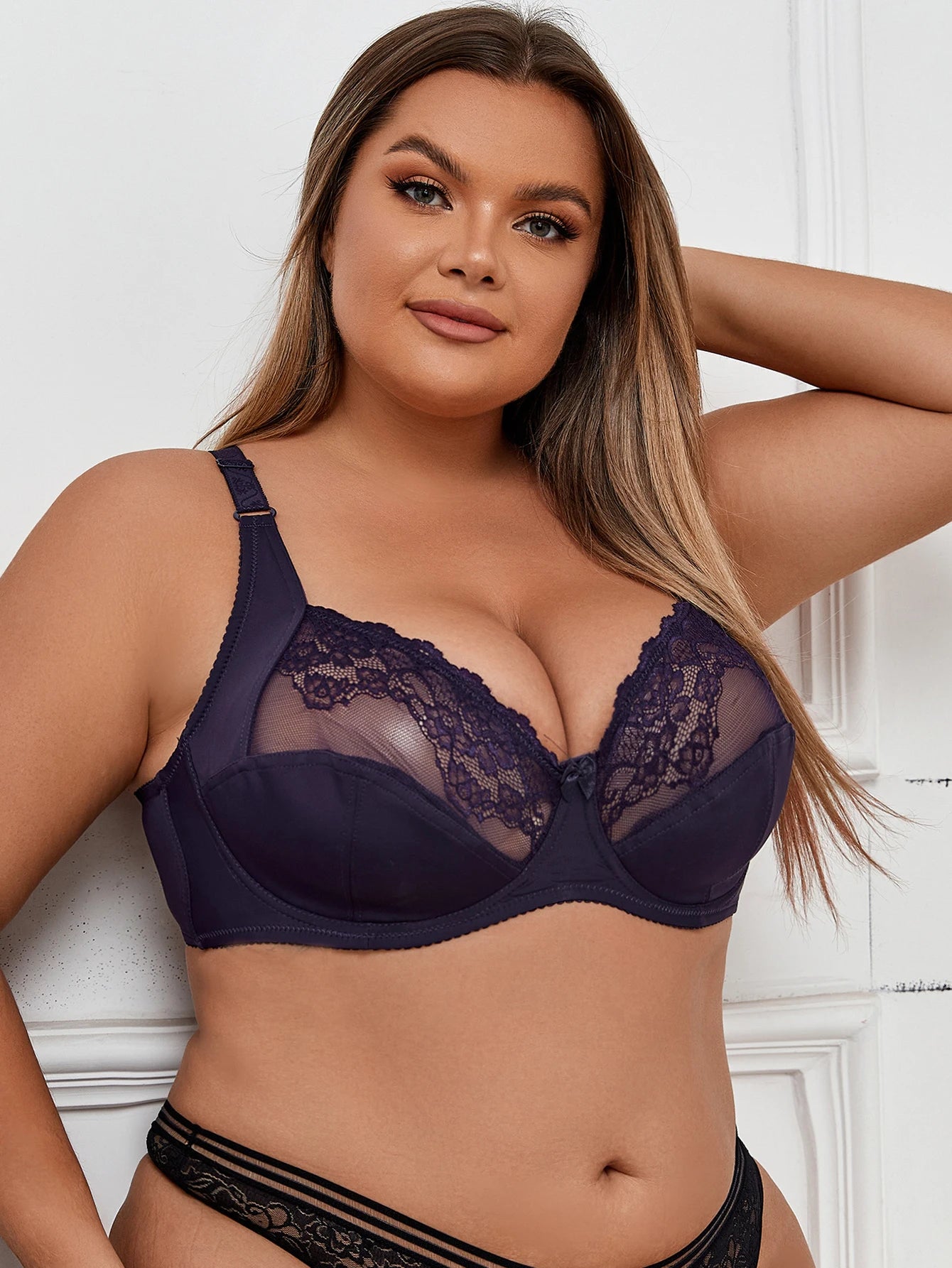 Plus Size Bras Super Thin Sexy Lace Lingerie