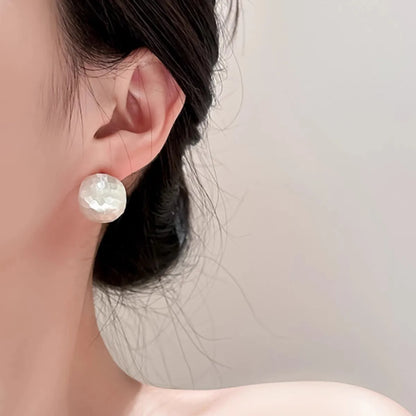 925 Sterling Silver Frosting Hoop Earrings