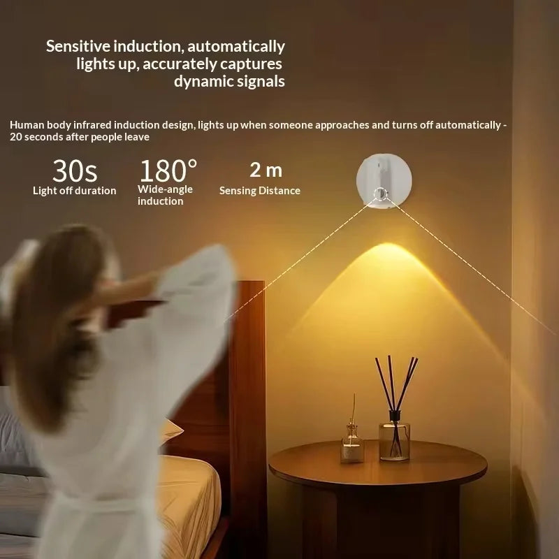 Magnetic Base USB Rechargeable LED Cordless Wall Light