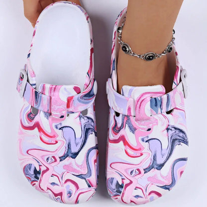 Indoor Slippers Printing Mule Clogs EVA Slippers