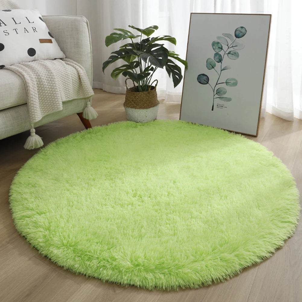 1pc home Rugs Large Shaggy Rug Round Mat