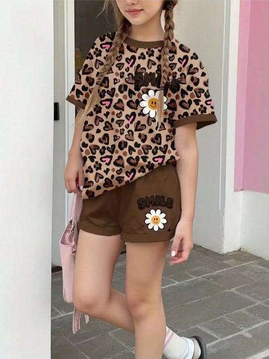 Floral Print Stretch Fabric Set