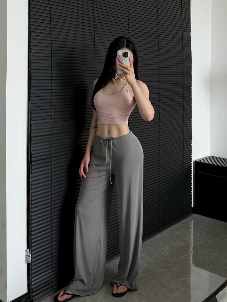 High Waist Wide-Leg Yoga Joggers