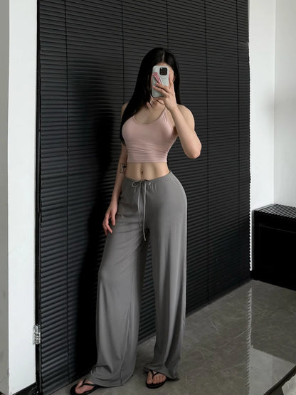 High Waist Wide-Leg Yoga Joggers