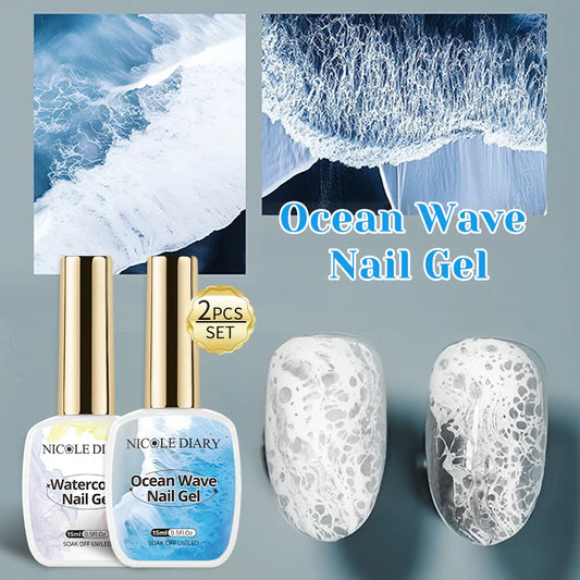 15ml Bubble Ocean Wave Gel White Gel Nail Polish Varnish UV LED Soak Off Gel