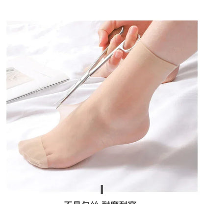 Transparent Nylon Short Ankle Silk Socks