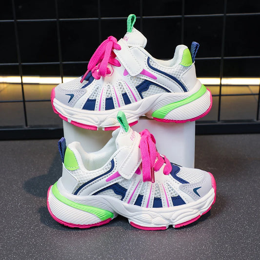 Mesh Breathable Chunky Non Slip Lace Up Sneakers