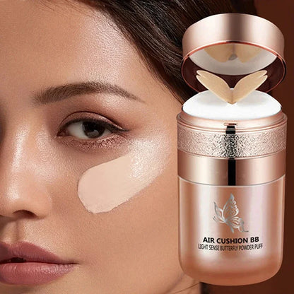BB Cream Butterfly Powder Puff Moisturizing Foundation