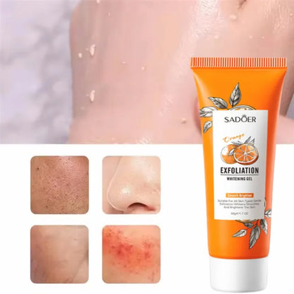 Gel exfoliante facial de naranja, exfoliante corporal coreano