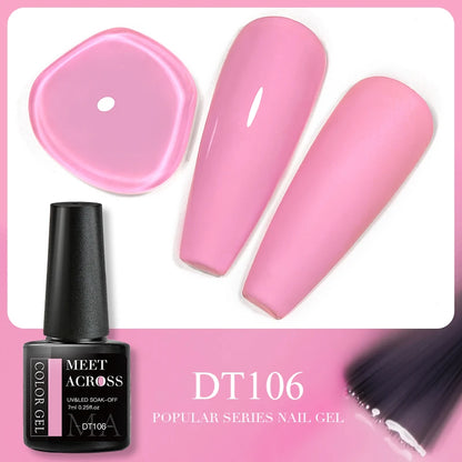 Pink Dried Flower Gel Nail Polish