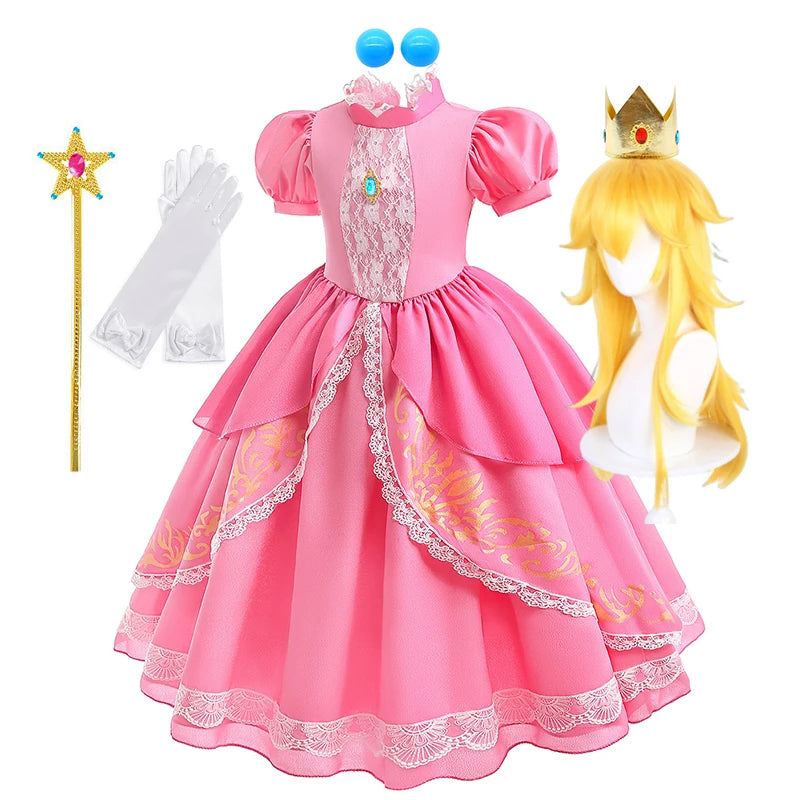 Fancy Puff Sleeves Costume Cosplay Dress