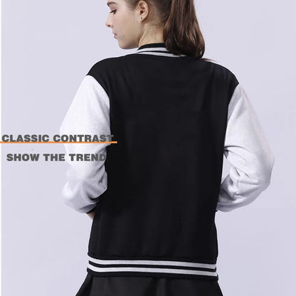 New York 1985 Letter Prints Loose Baseball Jersey Fleece Warm Soft Jackets