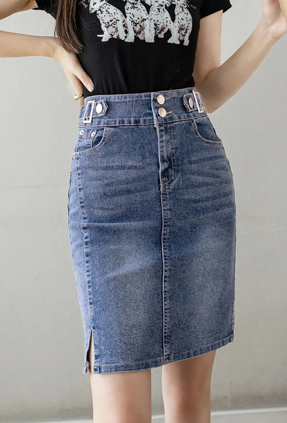 High Waist Large Size Jeans Skirts