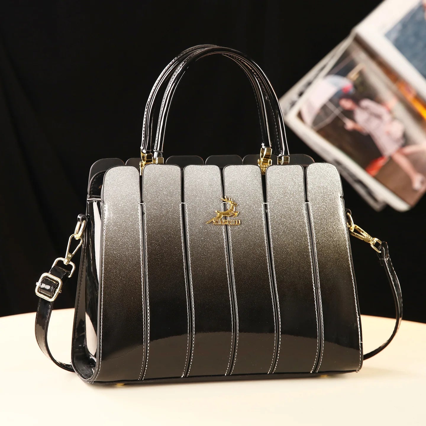 Bright Leather Stylish Bag