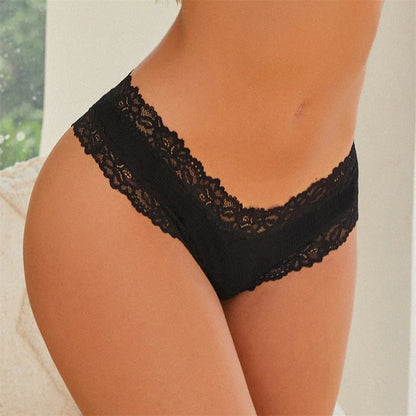 Perspective Lace Panties Sexy Low Rise Brazilian G-String Lingerie