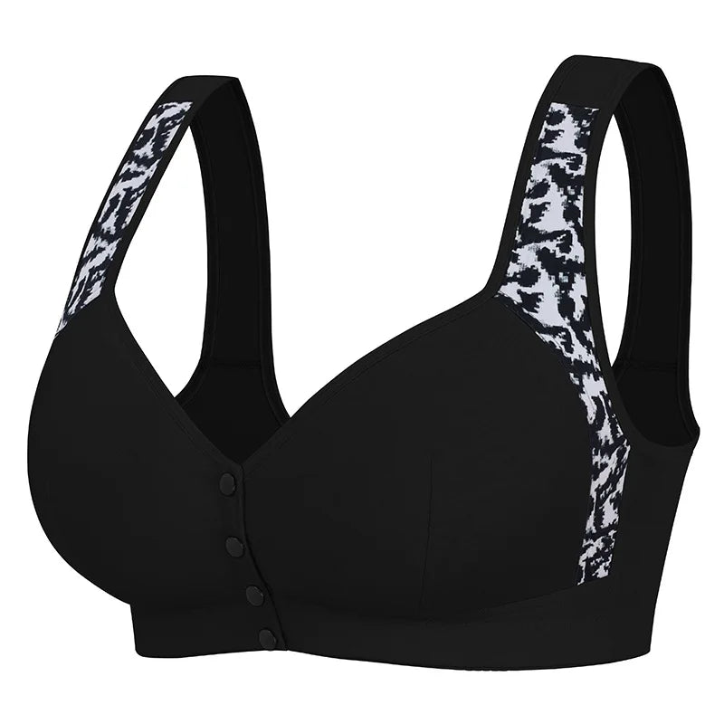 1XL-7XL Front Button Without Steel Rings Vest Style Lingerie Oversized Bras