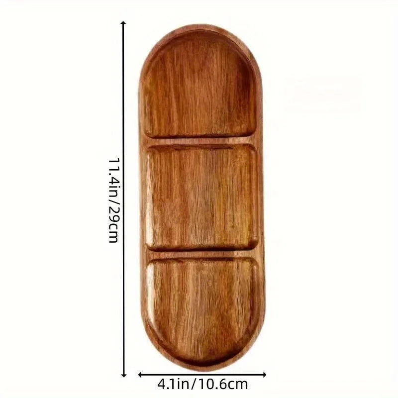 Japanese solid wood fruit plate