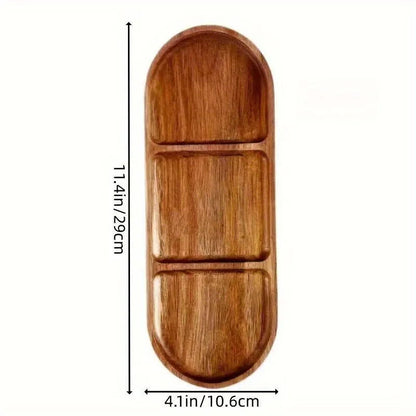 Japanese solid wood fruit plate