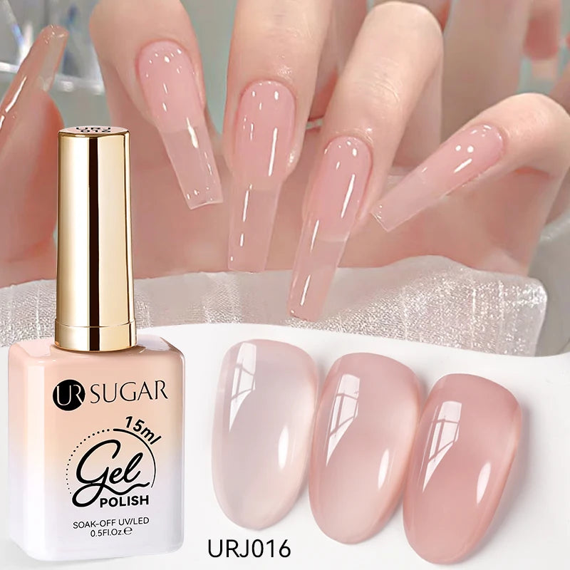 SUGAR Jelly Milky White Translucent Gel Polish