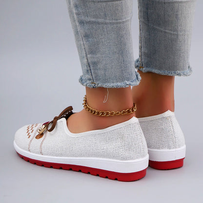 Mesh flat casual sneakers shoes