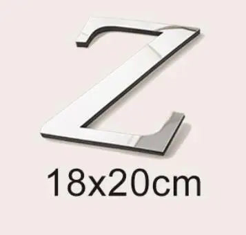 20cm Big Size 3D English Letters Acrylic Mirror