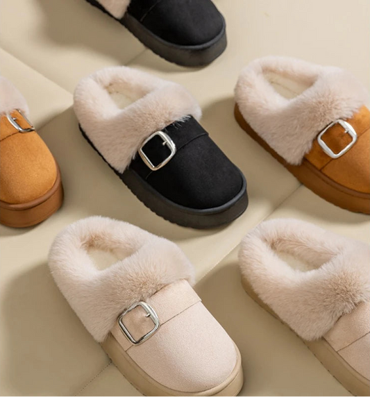 thickened home cotton slippers shoes