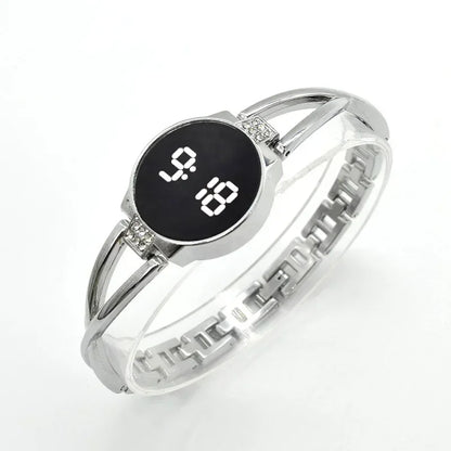 LED Touch Screen Steel Electronic Watch