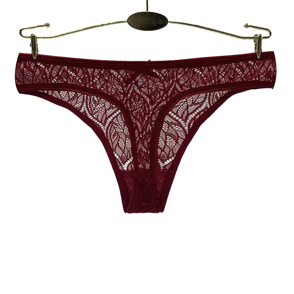 Sexy Lace Silk Underwear Cotton Crotch Lingerie
