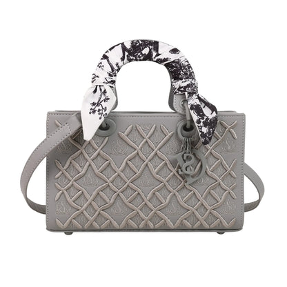 Silk scarf small square bag