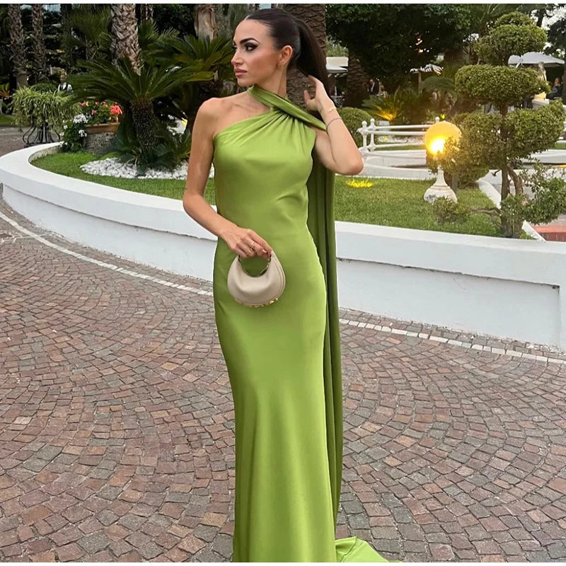 Sexy Satin Ribbon Party Dress