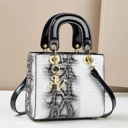 DANA PU Leather Crocodile Shoulder Bag