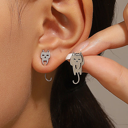 DANA Geometric Square Triangles Stud Earrings