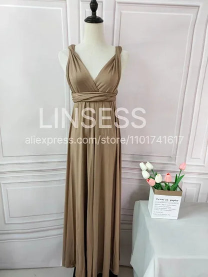 Rust Bridesmaid Dress Infinity Multiway Maxi Bridesmaid Dress