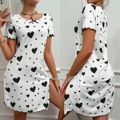 Love Dress Short Sleeve Pajama