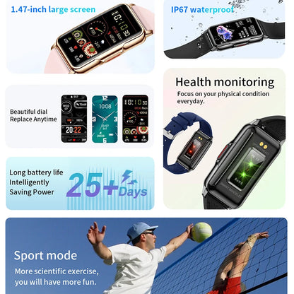 For Android IOS Smart Bracelet Smartwatch Heart Rate Monitoring Waterproof