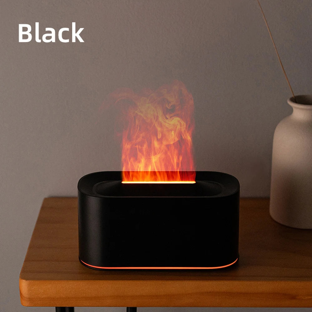Flame Essential Oil Colorful Flame Diffuser Humidifier