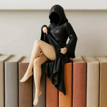 HOT Sexy 3d Mysterious Statue Gothic Black Robe Queen