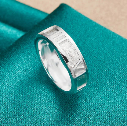 925 Sterling Silver Roman Numeral Rings
