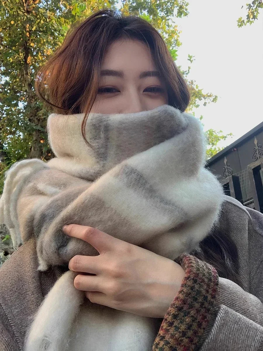 Cashmere Warm Plaid Scarves