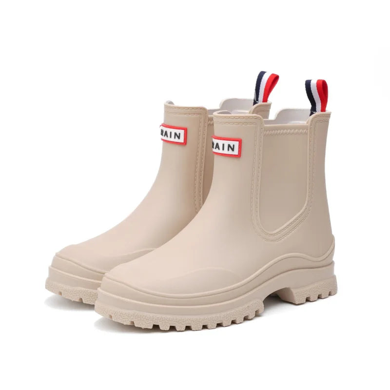 Short Rain Pvc Non-Slip Waterproof Boots