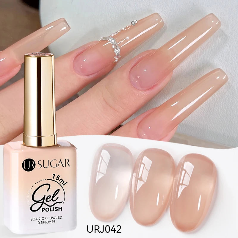 SUGAR Jelly Milky White Translucent Gel Polish