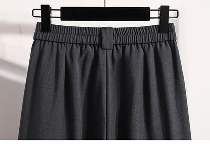 Korean High Waist Suit Casual Trousers