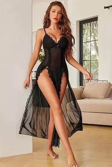 Sexy Lingerie Long Skirt Lingerie  Dress