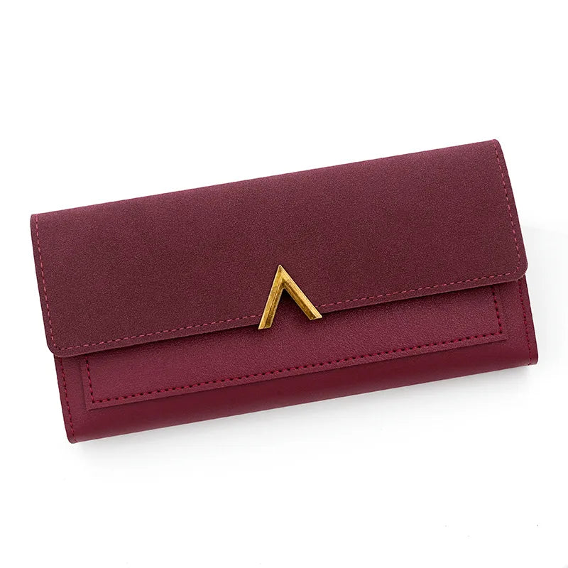 PU Wallet Card Holder Tri-Fold Moneybags Wallet