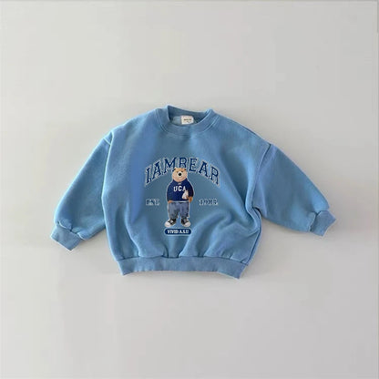 Korean Wear Long Sleeve Printing Lovely Pink Sweatshirts Spring Autumn Hoodies